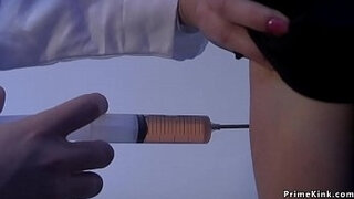 Hysterical patient anal fucks doctor