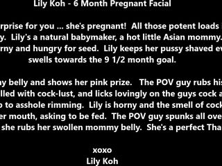 Pregnant amateur Thai teen POV blowjob