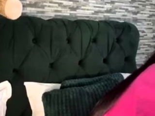 Hot brunette from squirt masturbating on webcam
