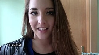 Public Agent Amirah Adara Fucks a stranger while her BF waits