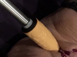 'Sexy Milf Granny Getting Pussy G-Spot Destroyed  Loud Moaning Surprise Ending FTV Machine Fuck/'