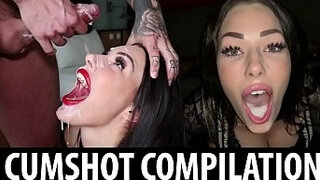 Good Sluts Don't Dodge The Cum - SHAIDEN ROGUE FACIAL & CUMSHOT COMPILATION
