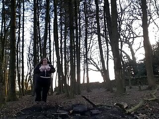 A little flash in the woods on a cold January day