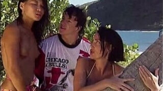 Anal Tropical threesome with Gina and Zana Sun