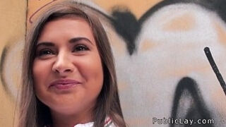 Dude anal fucks Russian babe from public