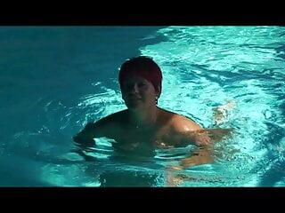 Annadevot - Naked swim in the pool