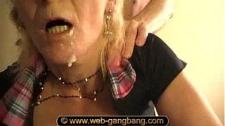 Sophie French Mature gangbang