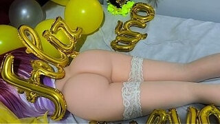 Use my tight ass and I'll suck your hard cock with my virgin pussy&comma; I'm your most anticipated New Year's gift&excl;&e