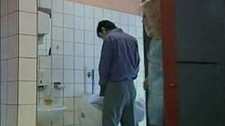 German mature woman fucked in public toilet