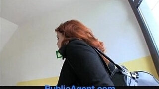 PublicAgent Married redhead Does Anal in the Cellar
