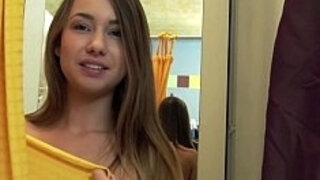 Mofos - Perv films teen in the changing room