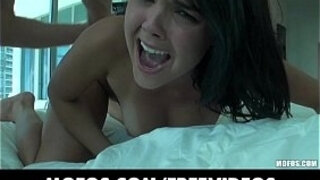 HOT playful brunette babe Dillion Harper tries anal for the first time