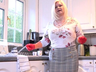 Lacey Strips & Masturbates For You in the Kitchen