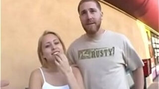 Husband watches wife get fucked