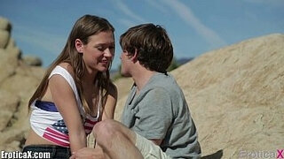 EroticaX Romantic couple making love for the first time