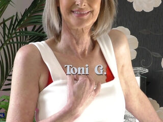 Skinny British Gilf Toni G. With Her Perfect Ass Loves To Please Herself When She's Home Alone