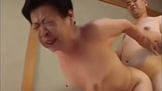 Japanese Grandma Giving A Great Blowjob