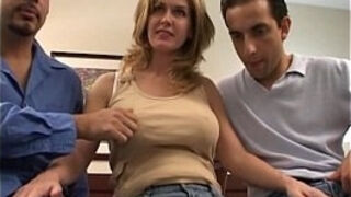 Double penetration with your busty wife