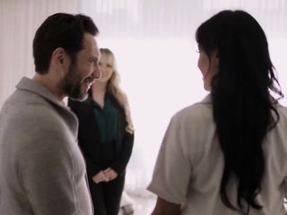 Tommy Pistol and Lilly Bell hides from Mona Azar to fuck