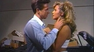 Peter North fucks a hot blond slut in a parked car