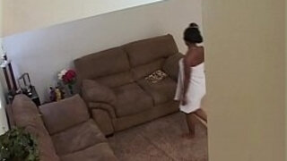 Black teen gets a. & face fucked by her step dad