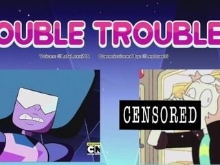 '"DOUBLE TROUBLE" Steven Universe- Pearl x Garnet'