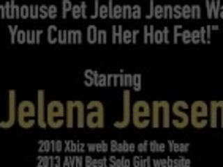 "Penthouse Pet Jelena Jensen Wants Your Cum On Her Hot Feet!"