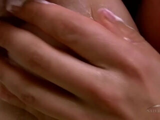 Bella bathes and shows off her hairiness