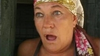 Old woman fucked in the farm of shame&excl;