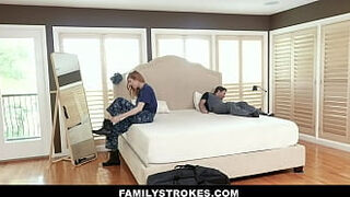 Hot Redheaded MILF Stepmom With A Big Ass Lauren Phillips Fucks Stepson After Stepdad Naps