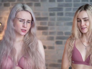Sexy Blonde Babe With Big Boobs Strips Bra