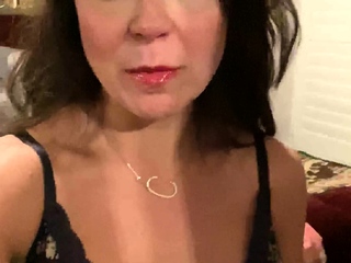 Milf brunette masturbating with toy ass