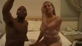 Interracial cuckold creampie