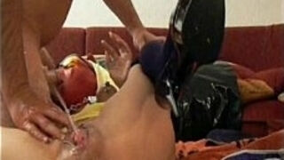 Once tight ass being fisted until a squirting prolapse