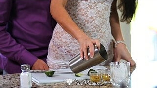 PureMature - Mature brunette Nikki Daniels is fucked on the couch