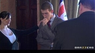 UK prime minster blackmailed into fucking big-tit slut Emma Butt