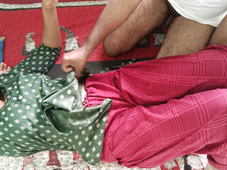 Tamil married couples enjoying roleplay in bed