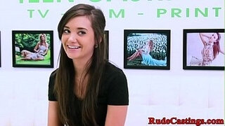 b&period; casting audition for hardfucking teen