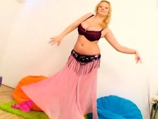 Chubby blonde with fat ass - Inge As A Belly Dancer - Big