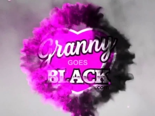 Lingerie granny sucks bbc