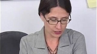 Mature Lena Ramone hairy pussy and Siiick Facial