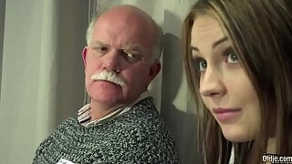 Old Young Porn Teen Gangbang by Grandpas pussy fucking fingering gagging