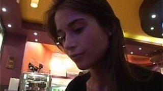 Real amateur couple enjoys sex in the public place