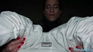 Public Agent Night time outdoor sex at the station