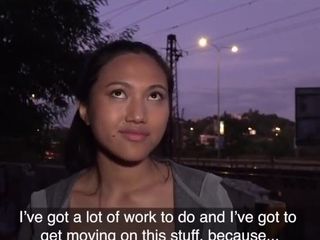 Thai gives herself up for public fucking after she was offered money